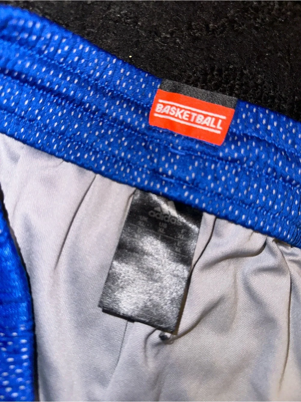 Adidas Men’s Royal Blue Mesh Athletic Basketball Shorts
